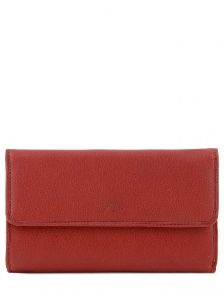 Portemonnee Leder Katana Rood marina 753080